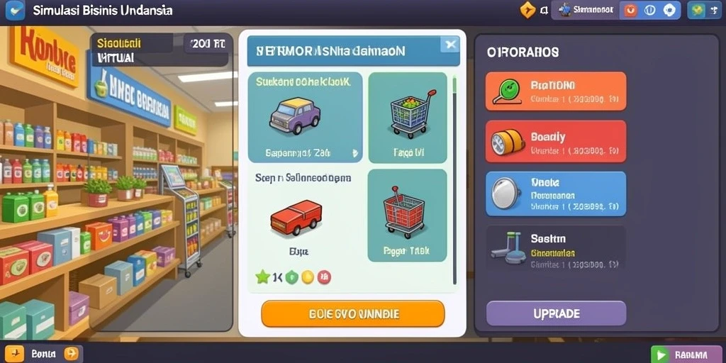 Tampilan menu utama yang menarik dan mudah dinavigasi.