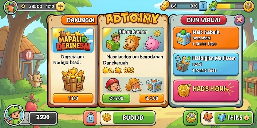 Tampilan awal permainan yang memukau dan menarik.