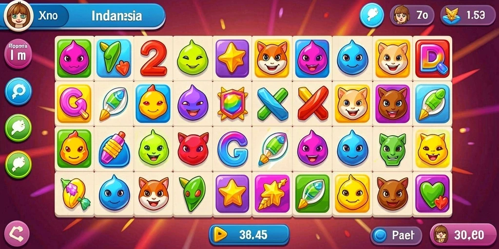 Tampilan awal game yang menarik dan interaktif.