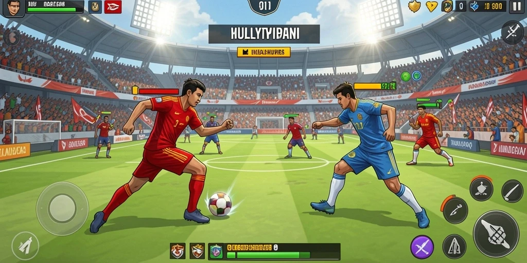 Screenshot menampilkan petualangan luar angkasa yang seru.
