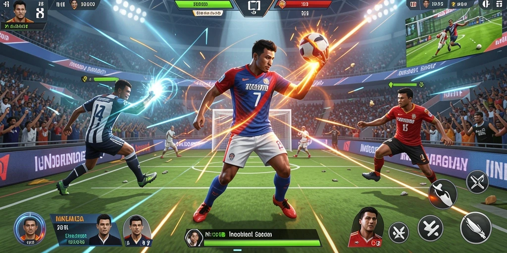 Screenshot menampilkan panda yang melompat melalui rintangan.