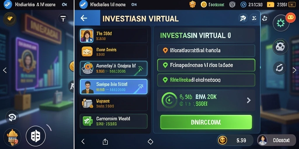 Screenshot menunjukkan antarmuka permainan yang menarik.