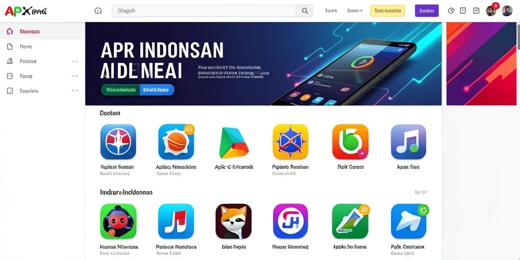 Tampilan awal yang menarik dan mudah dinavigasi.