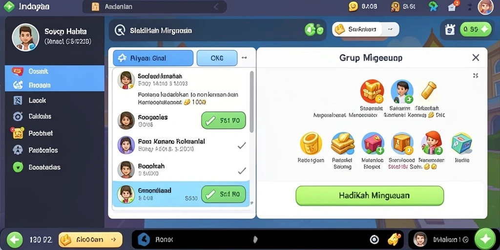 Gambar menampilkan karakter utama dalam aksi seru.