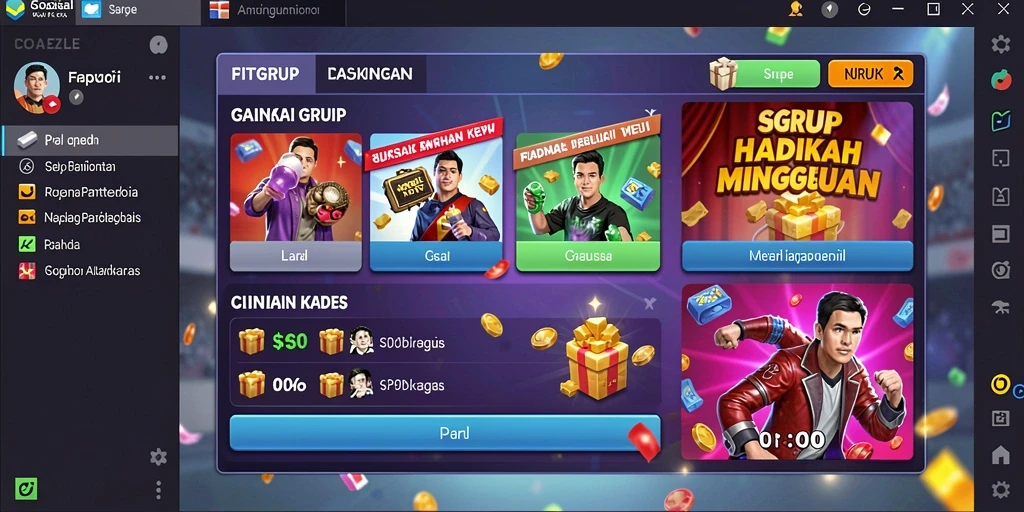Tampilan grafis karakter yang menarik.