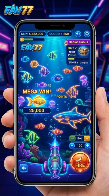 Cuplikan layar menu unduhan fav77 untuk perangkat Android